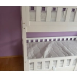 Nowoczesne łóżko piętrowe dziecięce ze schodami